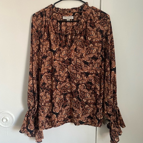 Target x Nili Lotan Paisley Print Long Sleeve Blouse - Picture 2 of 7